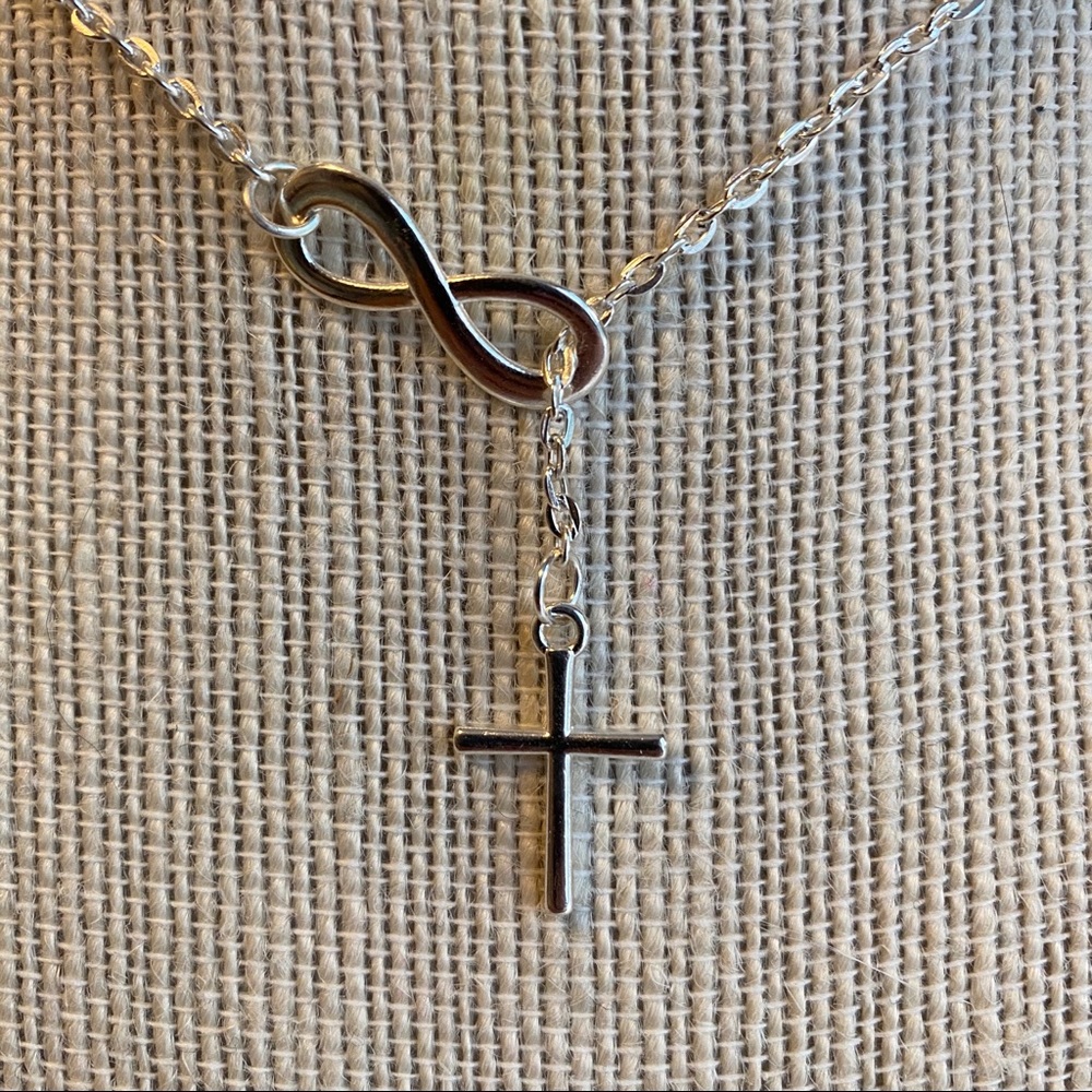 Cross Infinity Necklace - Picture 2 of 5